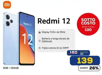 Euronics Redmi 12 offerta