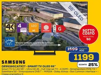 Euronics SAMSUNG QE55590CATXZT-SMART TV OLED 55" offerta
