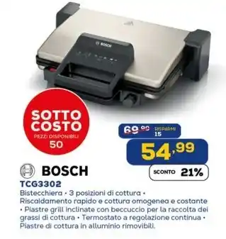 Euronics BOSCH TCG3302 offerta