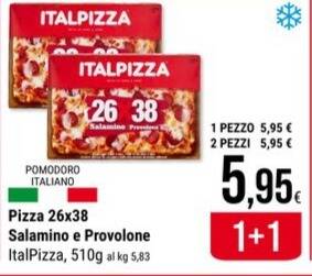 Supermercati Gulliver Italpizza - pizza 26x38 salamino e provolone offerta