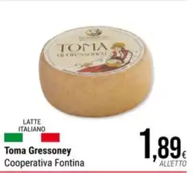 Cooperativa fontina - toma gressoney