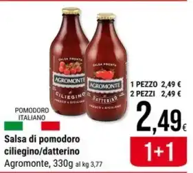 Supermercati Gulliver Agromonte - salsa di pomodoro ciliegino/datterino offerta