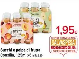 Supermercati Gulliver Consilia - succhi e polpa di frutta offerta