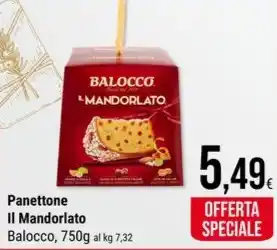 Supermercati Gulliver Balocco - panettone il mandorlato offerta