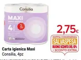Supermercati Gulliver Consilia - carta igienica maxi offerta