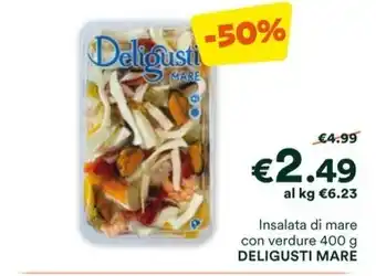 Unes Insalata di mare con verdure 400 g DELIGUSTI MARE offerta