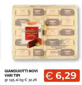 Mercatò Local GIANDUIOTTI NOVI VARI TIPI gr 195 offerta