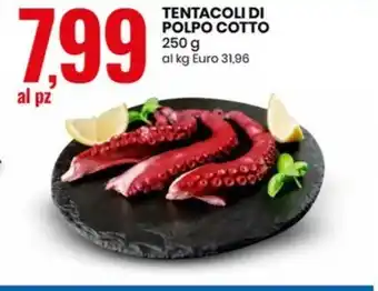 Tentacoli di polpo cotto