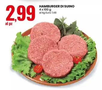 Eurospin Hamburger di suino offerta
