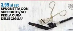 Eurospin Fior di magnolia spugnetta con supporto/set per la cura delle ciglia offerta