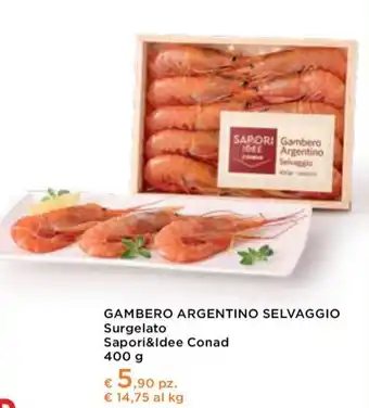 Conad City Conad - gambero argentino selvaggio surgelato sapori&idee offerta