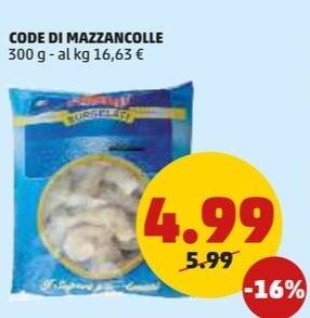 PENNY Code di mazzancolle offerta