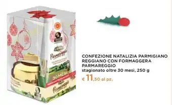Conad Parmareggio - confezione natalizia parmigiano reggiano con formaggera offerta