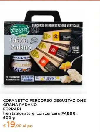 Conad Ferrari - cofanetto percorso degustazione grana padano offerta