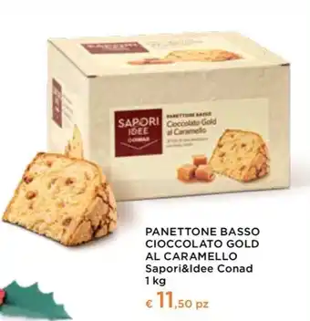 Conad Conad - sapori&idee panettone basso cioccolato gold al caramello offerta