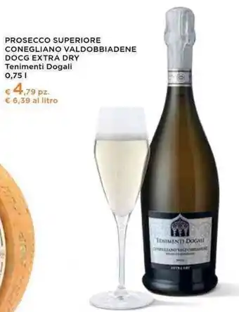 PROSECCO SUPERIORE CONEGLIANO VALDOBBIADENE DOCG EXTRA DRY Tenimenti Dogali 0,75 l