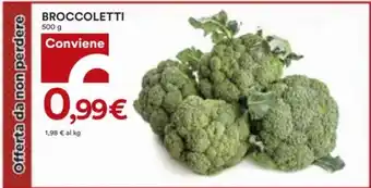 Coop BROCCOLETTI 500 g offerta