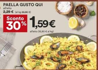 Coop PAELLA GUSTO QUI offerta