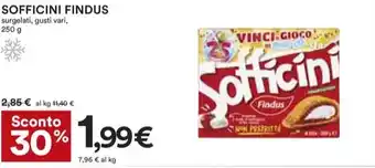 Coop SOFFICINI FINDUS surgelati, gusti vari, 250 g offerta