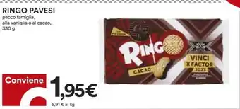Coop RINGO PAVESI pacco famiglia 330 g offerta