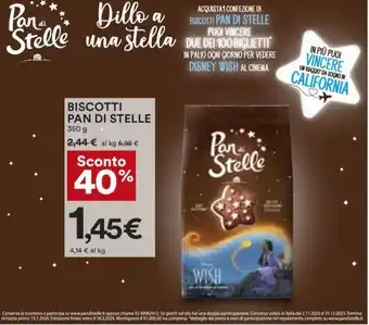 Coop BISCOTTI PAN DI STELLE 350 g offerta