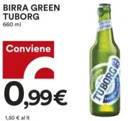 Coop BIRRA GREEN TUBORG 660 ml offerta