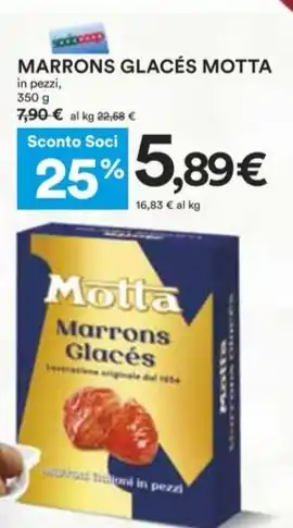 Coop MARRONS GLACÉS MOTTA 350 g offerta