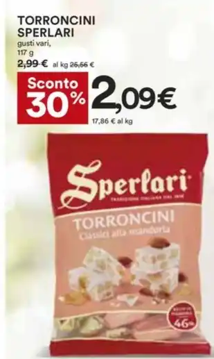 Coop TORRONCINI SPERLARI gusti vari, 117 g offerta