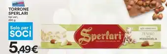 Coop TORRONE SPERLARI tipi vari offerta