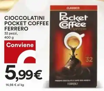 Coop CIOCCOLATINI POCKET COFFEE FERRERO 400 g offerta