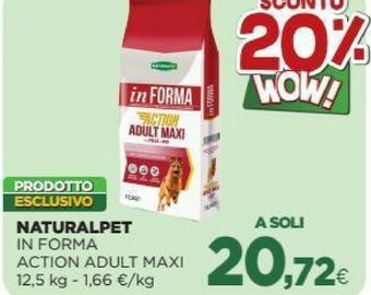 L´Isola dei Tesori Naturalpet In Forma Action Adult Maxi offerta