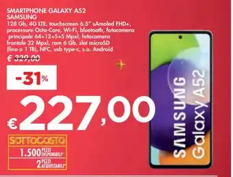 Bennet Samsung - smartphone galaxy a52 offerta