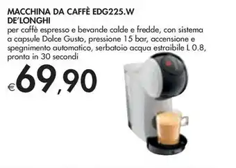 De'longhi - macchina da caffè edg225.w