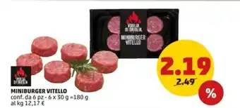 PENNY Miniburger vitello offerta