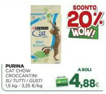 L´Isola dei Tesori Purina Cat Chow A Soli Croccantini 1500 G offerta