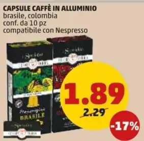 PENNY Cuor di terra - capsule caffè in alluminio offerta
