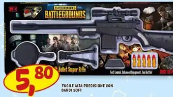 Fucile alta precisione con dardi soft