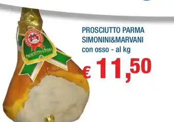 PROSCIUTTO PARMA SIMONINI&MARVANI con osso