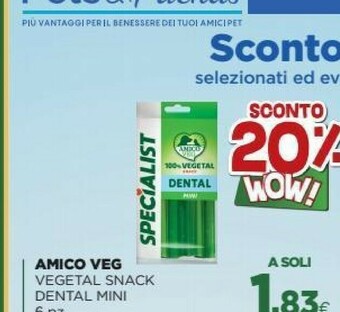 L´Isola dei Tesori Amico Veg Vegetal Snack Dental Mini offerta