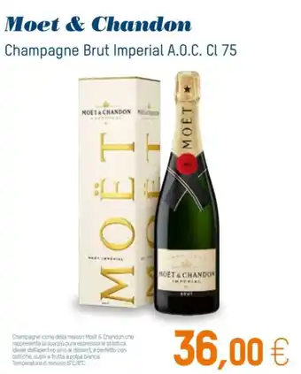 Moet & Chandon Champagne Brut Imperial A.O.C. Cl 75