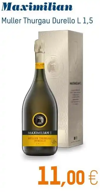 Sole 365 Maximilian Muller Thurgau Durello L 1,5 offerta
