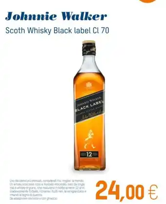 Sole 365 Johnnie Walker Scoth Whisky Black label Cl 70 offerta