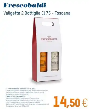 Sole 365 Frescobaldi Valigetta 2 Bottiglie Cl 75 - Toscana offerta