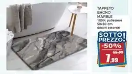 Happy Casa Tappeto bagno marble offerta