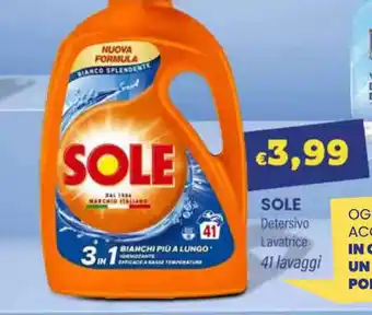Pilato SOLE Detersivo Lavatrice 41 lavaggi offerta