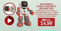 Happy Casa Saturnino - robot parlante interattivo offerta