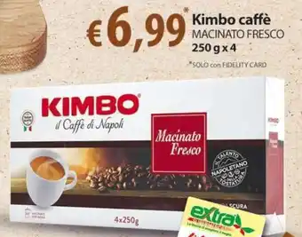 Kimbo caffè MACINATO FRESCO 250 gx4