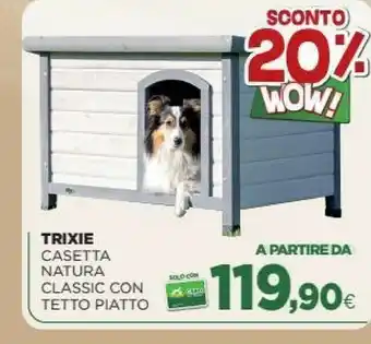 Trixie Casetta Natura Classic Con Tetto Piatto