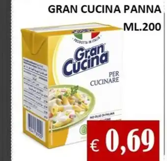 Supermercato Azzurro GRAN CUCINA PANNA ml.200 offerta