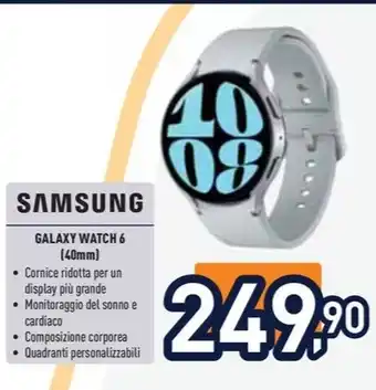 Unieuro SAMSUNG GALAXY WATCH 6 (40mm) offerta